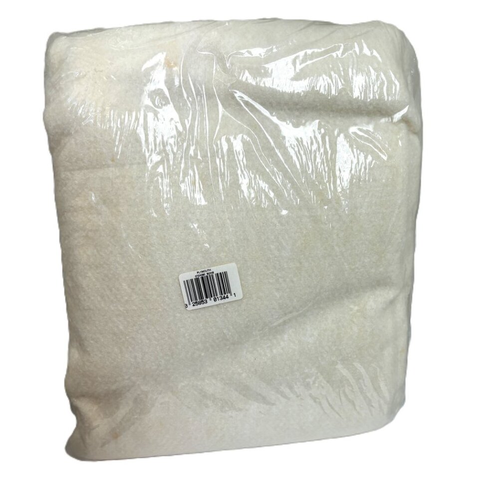 Plymouth 100% Polyester Cream Blanket NWT Vintage - Picture 10 of 11